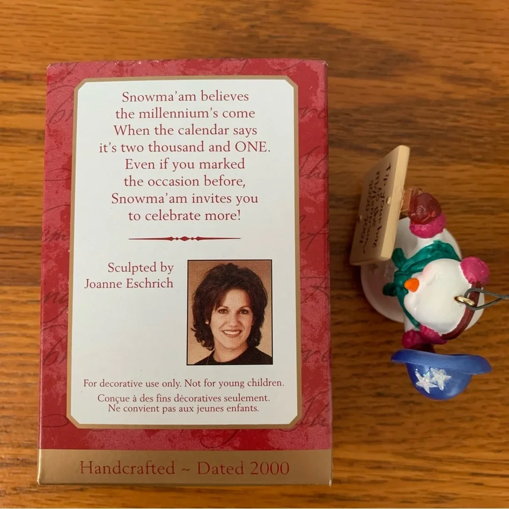 Hallmark Keepsake Ornament “Millennium Snowma’am”2000